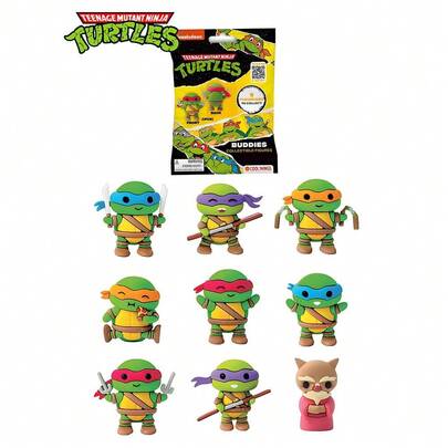 Monogram 1PC Teen Mutant Turtles Officially Licensed Blind Bag 3D Collectible Figurines Raphael Anime Figure Miniatures Home Decor Random One Birthday Chrismas Gift