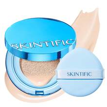 SKINTIFIC 完美持久丝绒哑光气垫粉底液，全效遮瑕，持久控油，打造无瑕妆容 - 00 PORCELAIN - 查看 1