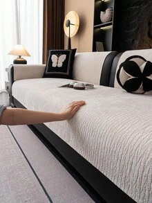 SANMOSPIN 1pc Minimalist Waterproof Sofa Cover, Comfortable Sofa Pad For Home, Bedroom, Living Room, Office, Suitable For All Seasons - Multicolor - View 11