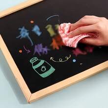 Wall-Mounted Wooden Chalkboard Message Board, Single-Sided Small Blackboard For Home, Advertising Display, And Drawing - Square - View 4