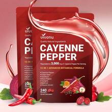Cayenne Pepper Softgels 240 Count, Grape Seed Hawthorn Beetroot & Vitamin Blend - 2pack - View 4