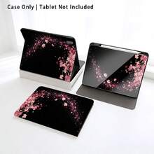 1 件装翻盖平板电脑保护套，带笔槽，兼容三星 A9/A9+/S9/S9FE/A11/A11+/S11/S10 FE/S10 FE+/S10 Lite、A16 2025、Air 11/13、M3 2025、Mini 7 A17、Pro 2024、Air 11/13、M2 2024、Pro 11/13、M4 2024、Pro 12.9、7/8/9 代、10.2、10 代、10.9、Air 4/5/6/7/8、10.9、Pro 11、4/5/6 代、Mini 6、SE 11、荣耀、Matepad SE 11，暗色樱花图案 - 彩色 - 查看 7