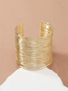 Exquisite Handmade Woven Bracelet, Fashionable & Elegant, Suitable For Party, Gift-Giving, And Daily Wear - Gold - View 3
