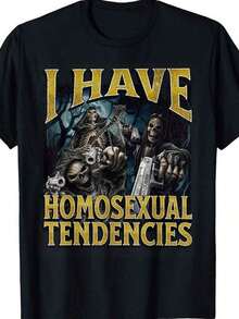 I Have Homosexuals Funny Hard Skeleton T Shirt Memesommer Tshirt - đen - Xem 1