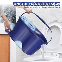 MYSPRI Spin Mop And Bucket With Wringer Set, 4 Microfiber Mop Heads,360° Floor Cleaner Hardwood Tile Heavy Duty System - 1 - 查看 8