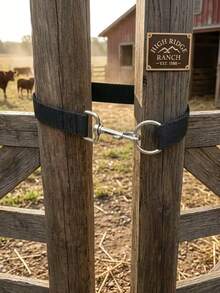 1pc A 50cm Longhorse Gate Lock, A Simple Ranch Gate Latch, A Single-Looplasso Latch, Used For Securinghorsefences And Cattle/Sheep Pen Gates. - View 7