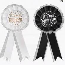 Birthday Party It's My Birthday Badge Birthday Party Supplies - trắng - Xem 3