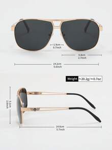 1 Paar neue Herren-Sonnenbrillen mit polarisierten Gläsern, klassischer Hohldesign-Rahmen mit Adlerflügel-Motiv, Fahr- und Sonnenschutzbrille, Großhandel - Verschiedenfarbig - Übersicht 8