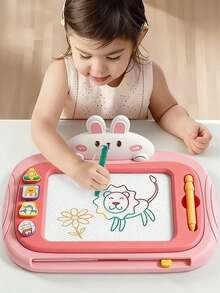 Pizarra magnética, juguetes para niñas de 1-2 años, tableta de dibujo, juguetes educativos, adecuado para bebés y niños de 1 a 3 años, regalo de cumpleaños (rosa claro) - Pizarra grande - Ver 3