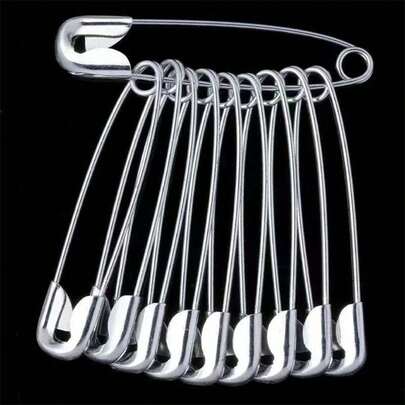 Ghim cài an toàn bằng thép không gỉ, ghim cài rèm đa năng đơn giản tối giản kiểu cổ điển, đồ dùng cho học sinh.