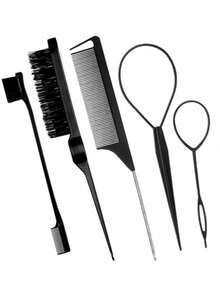 Bộ 16/1 gồm lược chải mượt unisex, lược chải râu, lược chống rối, lược cán gỗ mềm mại, dây buộc tóc, lược gỡ rối, lược kiểm soát đường chân tóc, lược làm mượt tóc, lược chải tóc, lược cán gỗ mềm mại, lược chống rối, lược nhựa, tạo kiểu tóc đuôi ngựa mượt mà - Bao gồm lược chải ngược răng rộng và lược gỡ rối, tiện lợi cho việc chia tóc, tạo kiểu, đánh bóng và làm mượt tóc, tạo kiểu tóc không bị rối, phù hợp cho cả nam và nữ, thích hợp làm quà Giáng sinh. - Be - Xem 5