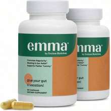 Emma Gut Health Doctors Endorsed Supplement - 60 Capsules - Relief From Gas And Bloating, Repairs Leaky Gut With Magnesium, Berberine, Vitamin D, Quercetin & More - Gut Health & Colon Cleanse Formula Vitamins Supplements Chlorophyll Creatina Monohidratada Vitamins Probiotics For Women Protein Powder Quick Ship Items Creatina Colageno - 2bottle - 查看 6