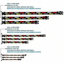 Buckle-Down Plastic Clip Dog Collar, YOLO 2 Black/Red/White/Grey/Yellow, 15 To 26 Inch Neck Sizex 1.0 Inch Width - Default - View 3