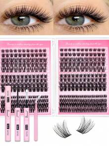 247pcs Eyelash Extension Kit, Including Adhesive & Sealant And Eyelash Extension Tools, Suitable For Daily Use, Parties, Travel Or Gifts For Family And Friends - Black - View 1