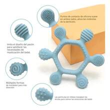 Silicone Teething Toy For Babies - Cream - View 3