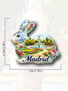 1pc Spain Souvenir 3D Alhambra Palace Magnetic Fridge Magnet, Creative Home Decorative Accessories - Multicolor - View 32
