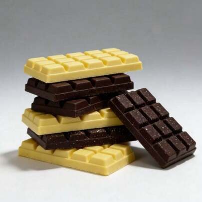 Slow Rising Soft PU Slow Rebound Simulated Chocolate Block Squeeze Toy, Stress Relief Pressing Squishy