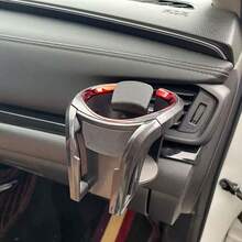 1pc Multi-Function Car Cup Holder, Suitable For Beverage, Phone, Ashtray, Air Vent Mount - Storage Rack - View 2