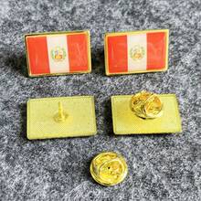 2件/組國旗胸針，波浪形貼片國旗徽章，合金勳章胸針，琺瑯領針，適用於衣服夾克，來自世界各地 - 金色3D波浪設計胸針，合金材質，適用於衣物和包袋，非常適合世界博覽會和商務聚會節日禮物 - 彩色 - 查看 50