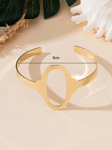 Elegant Hollow 3D Four-Leaf Flower Anklet, Adjustable Size, Suitable For Party Gift - Gold - View 4