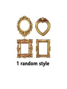 12pcs Vintage Victorian Style Mini Photo Frames Decor, Retro Mini Photo Frame Photography Props, DIY Decoration Shooting Props, Mini Dollhouse Accessories - Ornaments - View 13