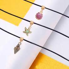 Bộ 30 mặt dây chuyền chủ đề đại dương bằng hợp kim kẽm tráng men, bao gồm 15 mặt dây chuyền hình sao biển, vỏ sò, bào ngư + 15 dây chuyền đen có thể điều chỉnh độ dài, thích hợp làm quà tặng sinh nhật, đám cưới, lễ hội, phần thưởng học sinh, v.v. - Nhiều màu - Xem 5