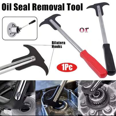 1 chiếc tua vít hai đầu tháo gioăng dầu, dụng cụ tháo lắp gioăng dầu ô tô, dụng cụ bảo dưỡng ô tô, tua vít hai đầu bền bỉ, thích hợp cho các dụng cụ sửa chữa thủ công trên ô tô.