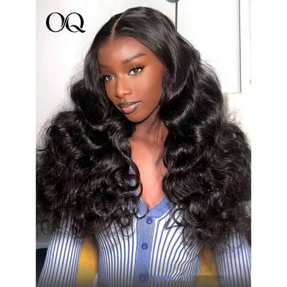 OQ Tóc giả không cần keo, kiểu sóng biển xoăn tự nhiên, làm từ tóc thật, ren HD 7*5, mật độ 180%, không cần keo dán, dài từ 16-30 inch, phần chân tóc đã được cắt và tỉa sẵn, chất liệu tóc trông tự nhiên như tóc thật, màu tự nhiên, miễn phí vận chuyển, quà tặng cho phụ nữ, kỳ nghỉ lãng mạn, hoàn hảo cho mọi dịp, vật dụng cần thiết khi đi du lịch, tạo không gian nhẹ nhàng.