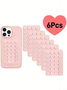 6pcs Silicone Suction Cup Phone Holder - Frees Your Hands, Super Strong Suction, Suitable For Various Occasions, Ideal For Beauty And Fitness. Compatible With IOS And Android Phones, Great Gift For Birthday, Family, And Friends, Also An Ideal Choice For Phone Holder And Phone Accessories. - Multicolor - View 16