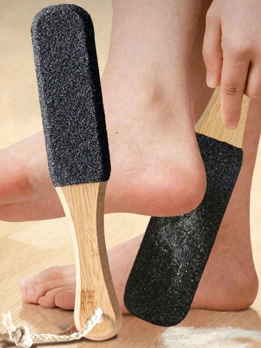 1 dụng cụ mài gót chân chuyên nghiệp, dụng cụ làm sạch gót chân, đá bọt mài gót chân, dụng cụ mài gót chân bằng gỗ sồi, dụng cụ loại bỏ chai sạn, dụng cụ chà rửa gót chân.
