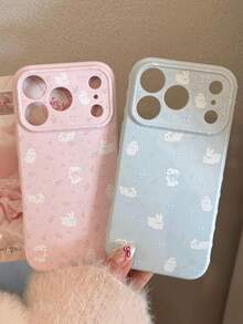 1 ốp lưng điện thoại hình thỏ hoa, tương thích với iPhone 17, 16 Plus, 15/14, 13 Pro, chống trầy xước. - Nhiều màu - Xem 2