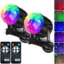 Stage With Remote-Activated Colorful Strobe Light, Disco Ball Lamps And Light Bar. - Black - View 2