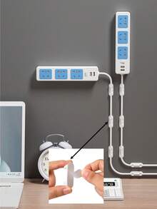 Bộ 10/20 kẹp cố định dây điện không cần khoan, dùng cho đi dây điện âm tường, tự dính, kẹp giữ dây có độ bám dính cao, thiết bị quản lý dây cáp. - Dây buộc cáp - Xem 3