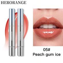 Faiccia HERORANGE Lápiz de Brillo de Labios con Punta de Masaje Metálica, Textura Cristalina de Brillo Acuoso, Suaviza Instantáneamente las Líneas de los Labios, Labios Voluminosos & Radiantes, Fórmula de Larga Duración de Alto Brillo No Pegajosa para Maquillaje de Labios Diario & Glam, Brillo de Labios con Acabado Rocío, Punta de Masaje Metálica - Multicolor - Ver 16