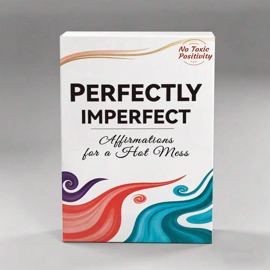 Real Talk Motivational Cards With Quotes On Grit & Perseverance, Anti-Toxic Positivity Self Help Deck, Unique Inspirational Gift For Women, Friends, Coworkers & Graduation Relieve Stress And Build Confidence. - View 1