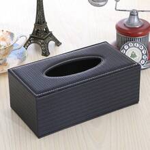 PU Leather Tissue Box Cover, Modern Square Tissue Dispenser Suitable For Bathroom Vanity, Bedside Table, Bedroom Desk, Etc. - Multicolor - View 5