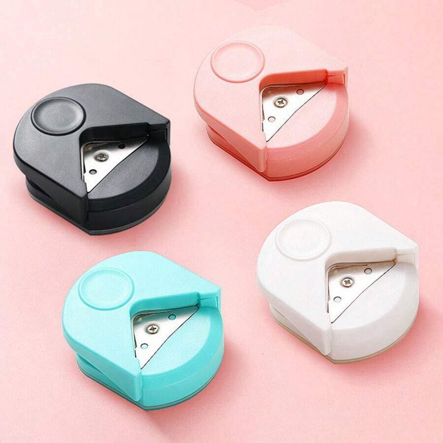 DIY R4 Corner Rounder Punch, Chamfer Cutter, Manual Photo Paper Card Corner Trimmer, Right Angle Sharp Round Arc Paper Cutting Tool - F - View 1