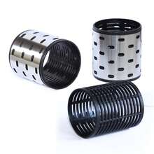 Jamshore 6pcs/Set Ceramic Thermal Black Hair Rollers Aluminum Core Hook & Loop Air Bang Self-Adhesive Fast Heating Magic Sleep Volume Curl Bar Damage-Free Styling - Black - View 8
