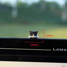 Cute Cat Computer Monitor/Car Dashboard Decor, Screen Frame Decoration, Office Desk Ornament, Room Decor, Gift For Friends (With Adhesive Sticker) - Multicolor - View 22