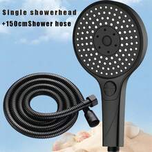 Bộ 2 vòi sen cầm tay cỡ lớn hình bầu trời sao, có thể tháo rời, kèm ống dẫn nước dài 59 inch, vòi phun chống tắc nghẽn, phù hợp với môi trường nước cứng, tia nước mạnh mẽ đáp ứng nhu cầu chăm sóc thú cưng và sử dụng hàng ngày. - Đầu vòi sen + vòi nước - Xem 11