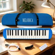 37-Key Accordion With Mouthpiece, Air Piano Keyboard Musical Instrument, Comes With Carrying Bag - Multicolor - View 5
