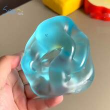 1个海洋蓝麦芽糖慢回弹软胶玩具，柔软挤压减压玩具，适合缓解焦虑、办公室放松和家居装饰，是送给家人朋友、生日和节日的绝佳礼物。 - 彩色 - 查看 6