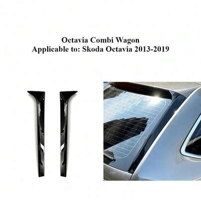 适用于 2014-2019 款 Scion Corolla 旅行车的亮黑色 ABS 材质后窗侧翼/行李箱扰流板套件，无需钻孔安装