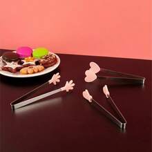 Creative Mini Silicone Palm Clip, Stainless Steel Food Clamp, Tiny Snack Dessert Sugar Clip - Multicolor - View 7