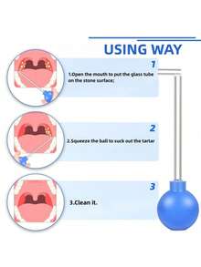 Bộ dụng cụ lấy sỏi amidan, bộ hút và giác hơi vệ sinh răng miệng với bóng hút PVC giúp hơi thở thơm mát. - Nhiều màu - Xem 6