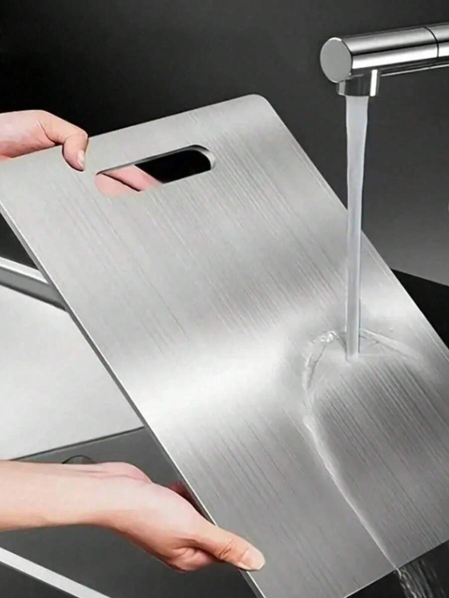 Titanium Alloy Cutting Board, Titanium Kitchen Cutting Board, 304 Stainless Steel Cutting Board, Suitable For Cutting Meat, Fruits And Vegetables
