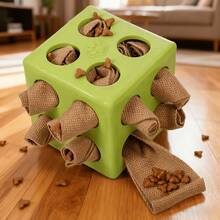 High-Quality Interactive Dog Puzzle Toy - Slow Feeding With Snack Dispenser, Suitable Dogs Of All Sizes, Reduces Boredom And Aggressive Chewing, Durable Pet Toy And Fun Accessory, Design, Long-Lasting, Exclusive Dogs - Green - View 12