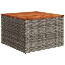 vidaXL 6-Tlg. Garten-Sofagarnitur Mit Kissen Grau Poly Rattan - A - View 4