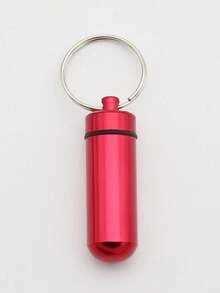3pcs/1pc Portable Pill Box Keychain, Aluminum Alloy Mini Pill Case Storage Box, Waterproof Metal Pill Bottle, Suitable For Outdoor Camping Travel - Multicolor - View 11