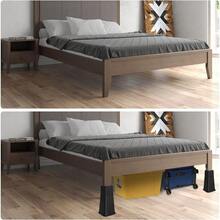 Bed Risers 12 Inch Heavy Duty, Stackable Furniture Risers Lifts 4inch 8inch, 12inch For Table, Desk Leg, Sofa, Couch, Supports Up To 6,000 Lbs, Black, 4 Pack - Black - View 8